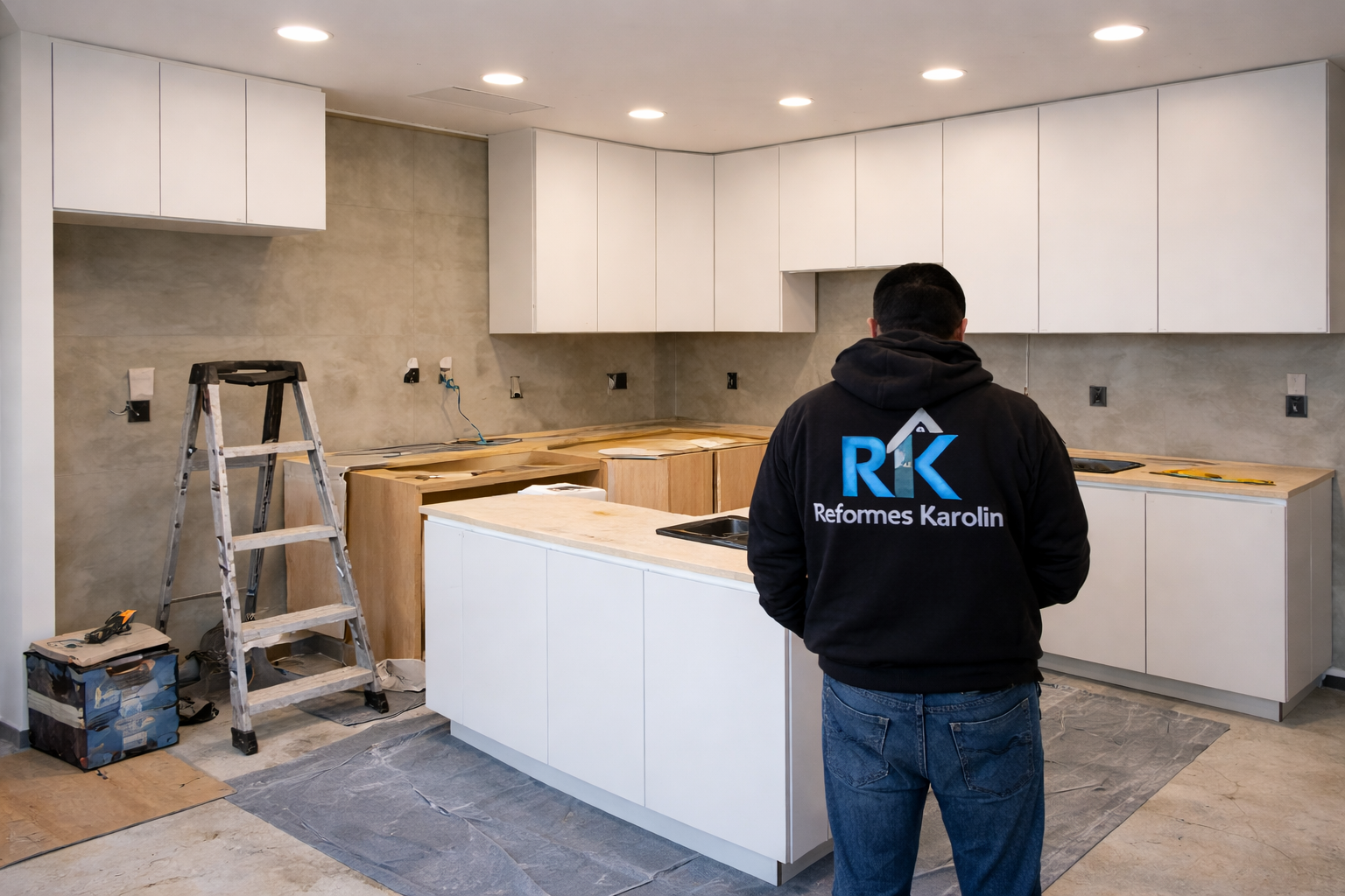 Cuina oberta amb illa