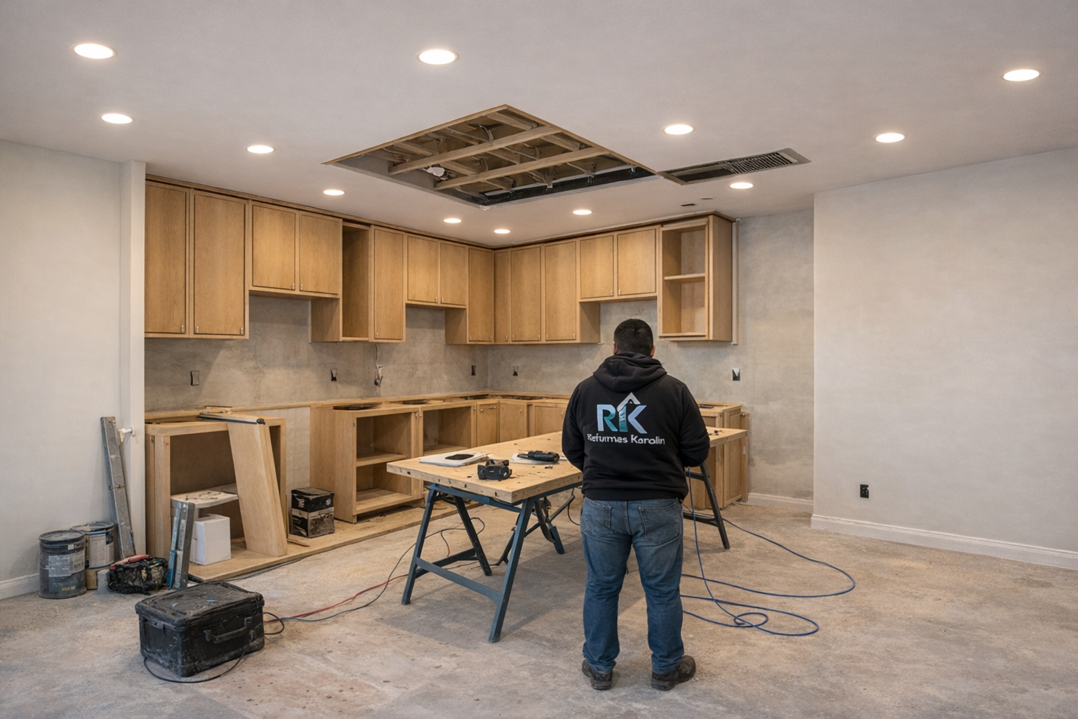 Cuina oberta amb illa