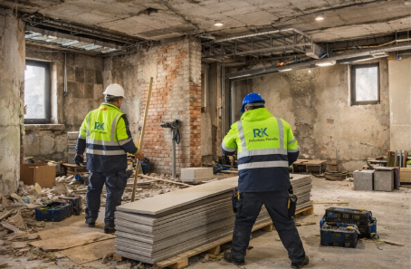 Envans amb guix laminat